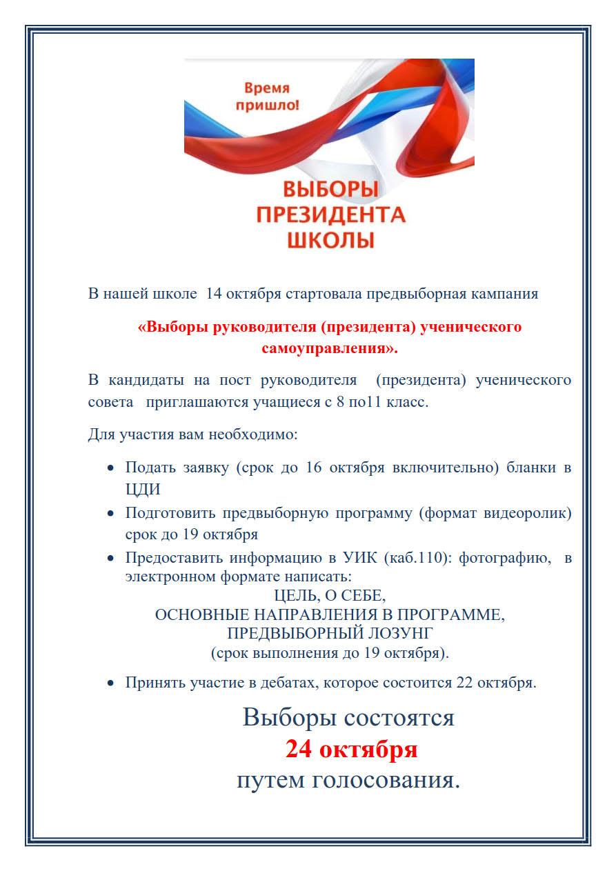 Предвыборная компания.